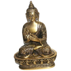 Statueta Buddha metal 17 cm