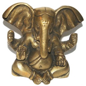 Statueta Ganesha metal  - 8 cm 