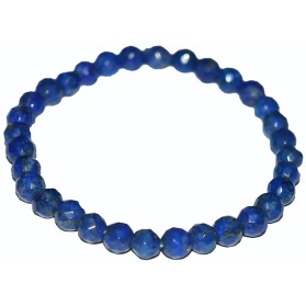 Bratara lapis lazuli fatetata 5 mm  Bratara lapislazuli fatetata 5 mm 