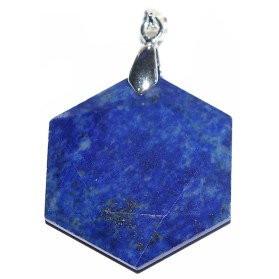 Pandant lapis lazuli hexagon