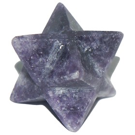 Merkaba lepidolit 2 cm.