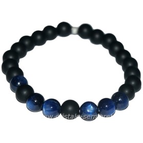 Bratara cianit cu onix - barbat Bratara cianit cu onix - barbat