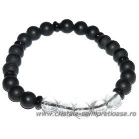 Bratara jais, onix, cuart - barbat Bratara jais, onix, cuart - barbat
