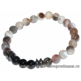 Bratara onix, hematit, agat - barbat Bratara onix, hematit, agat - barbat