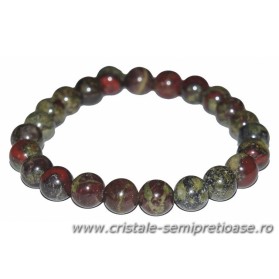 Bratara jasp sangele dragonului 8 mm Bratara jasp sangele dragonului 8 mm