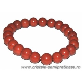 Bratara jasp rosu 8 mm Bratara jasp rosu 8 mm