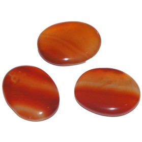 Carneol cabochon -  palm stone 